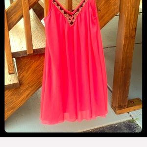 Coral summer dress